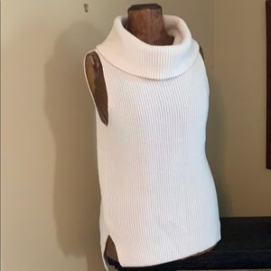 Lou & Grey Tunic White Turtle Neck Sweater